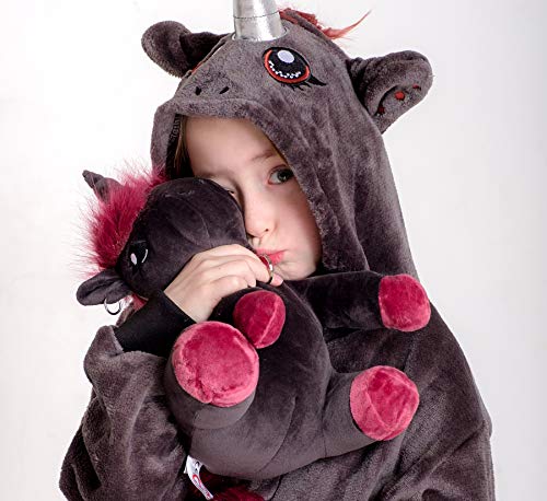 Corimori- Ruby el Unicornio Punk (6+ Modelos) Animal de Peluche Juguete Bebés Niños, 34cm, Color negro, rosa (1849-002)