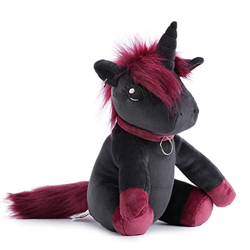 Corimori- Ruby el Unicornio Punk (6+ Modelos) Animal de Peluche Juguete Bebés Niños, 34cm, Color negro, rosa (1849-002)