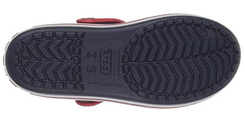 Crocs Crocband Sandal Kids, Sandalias Unisex Niños, Azul (Navy/Red), 28/29 EU