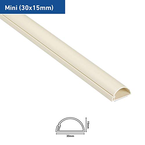 D-Line Mini 1M3015M | Canaletas para cables | 1 metro - Magnolia