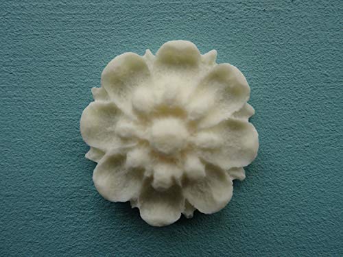 Decorativo Tudor gotas y rosas Floral Onlay muebles moldura tdtrx (color blanco)
