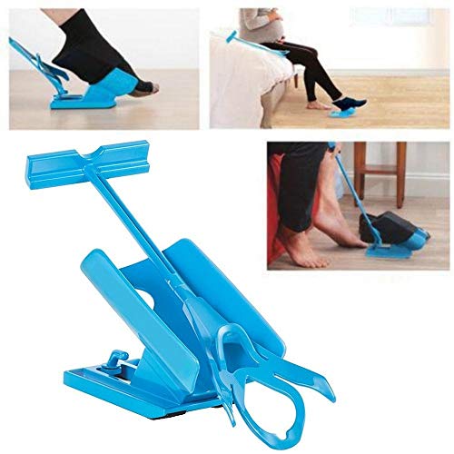 Deslizador de calcetines, fácil de poner y quitar, kit de ayuda para deslizar sin doblar, apretar y esparcir para un viaje cómodo