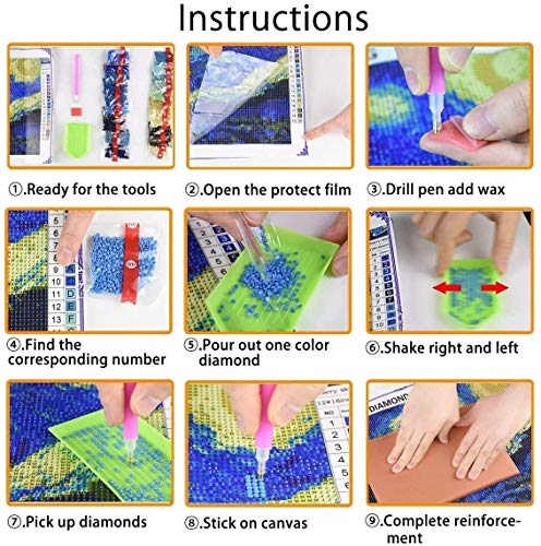 DIY Pittura Diamante Kit,Painting by Numbers Diamond Painting Kit Completo Nobile Donna 5d Fai da Te Ricamo Punto Croce Decorazione d'Arte V4449M 40x55cm