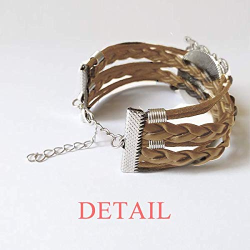 DIYthinker Bastet - Pulsera de piel con lazo para gorro, correa de mano