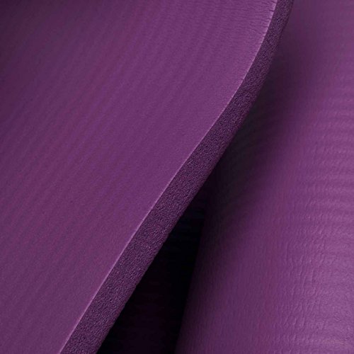 #DoYourFitness Esterilla para Fitness »Yamuna« / Colchoneta Extra Gruesa y Suave, Pilates, Gimnasia y Yoga/Estera Deporte/Medidas: 183 x 61 x 1,5 cm/Violeta