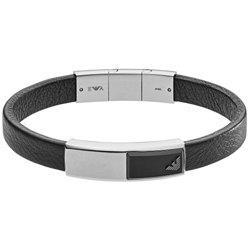 Emporio Armani Pulsera ónice de Hombre con Acero Inoxidable EGS2288040