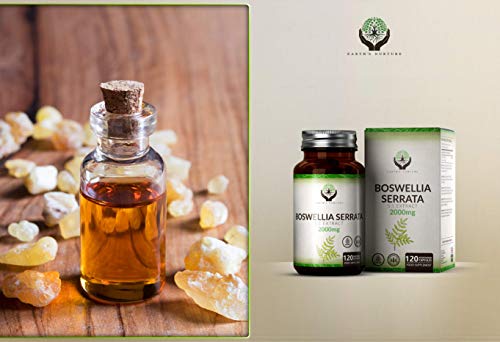 EN Boswellia Serrata 2000 mg | 120 Capsulas Veganas | Soporte Para Salud de Articulaciones | Incienso Para las Articulaciones y Tendones | Sin Gluten, OGM o Lácteos