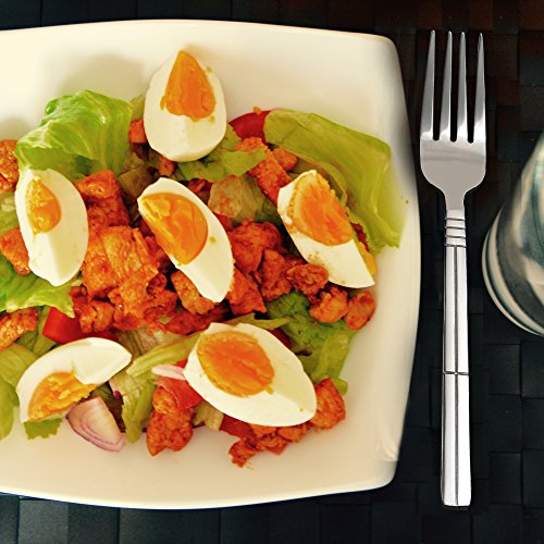 Eudokky Set De 12 Piezas Tenedor De Cena, Tenedor para Mesa Acero Inoxidable