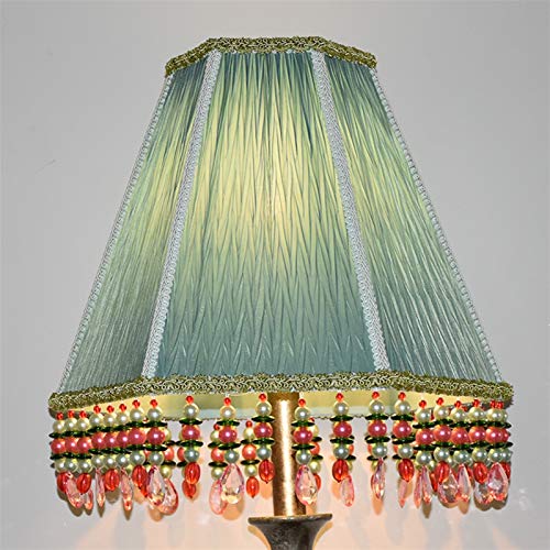 Fácil ajuste de pie moderna Escritorio Pantalla Luz Sombra E27 Art Deco Corte borla de la lámpara de color beige lámpara de mesa lámpara de pie tela de la cortina / pantallas verdes cubierta de la lám