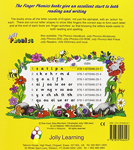 Finger phonics book. Per la Scuola elementare. Con espansione online: FINGER PHONICS BOOK 1 (Jolly Phonics: Finger Phonics)