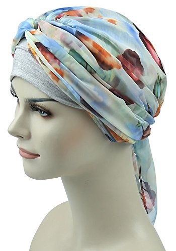 FocusCare Cabello turbantes Sombreros para Las Mujeres Cáncer Casquillo de la Peluca Pelo Largo Sombreros Bandanas pañuelos en la Cabeza