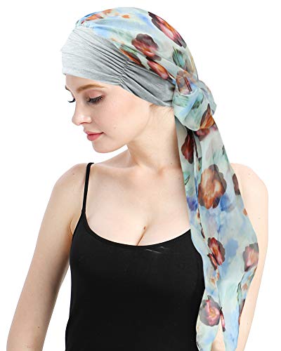 FocusCare Cabello turbantes Sombreros para Las Mujeres Cáncer Casquillo de la Peluca Pelo Largo Sombreros Bandanas pañuelos en la Cabeza