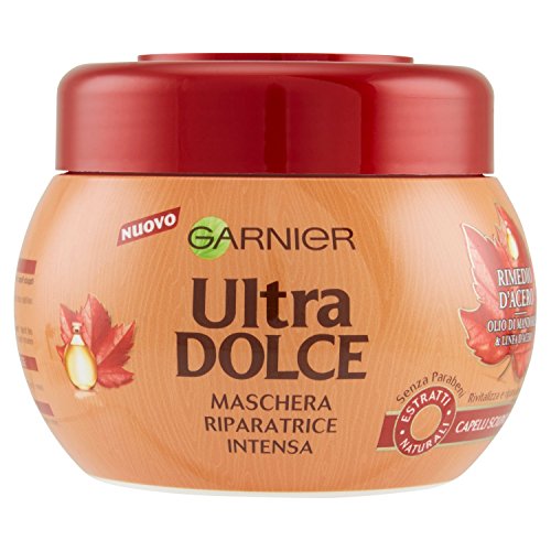 Garnier Ultra Dolce - Bálsamo reparador intenso al arce, 200 ml Máscara