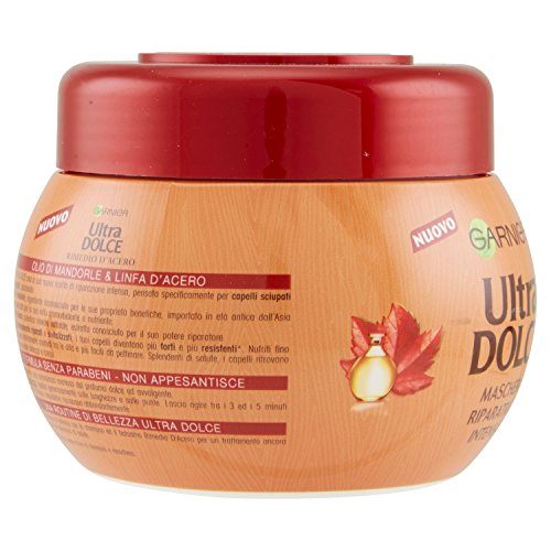Garnier Ultra Dolce - Bálsamo reparador intenso al arce, 200 ml Máscara