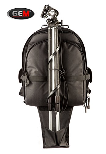 GEM DSLR Cámara Mochila con bolsillos organizador soporte para trípode y protector de lluvia para Canon Nikon Sony Pentax Olympus SLR Cámaras – Garantía de por vida