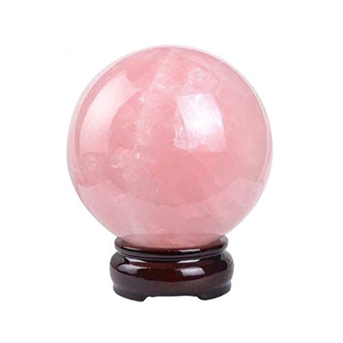 Globo De Cristal para Feng Shui/ Bola de Cristal Rosa de cristal bola pura áspera natural del cristal de piedra agrietada bola de cristal de la oficina suerte de bola Feng Shui Decoración de regalos F