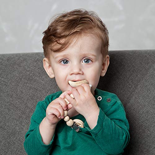 GRÜNSPECHT Naturprodukte 589-00 broche para chupete Madera Niño/niña - Broches para chupete (Madera, Imagen, Niño/niña, Madera)