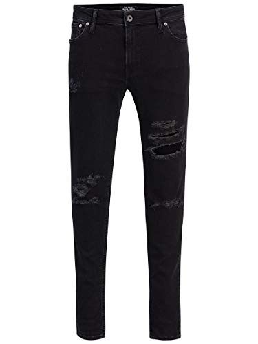 Jack & Jones Jjiliam Jjoriginal Am 502 Lid STS Vaqueros Skinny, Negro (Black Denim), W30/L32 (Talla del Fabricante: 30) para Hombre