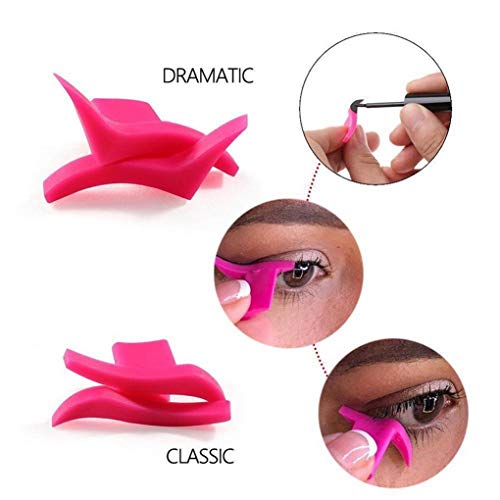 Jinzuke De Silicona Plantilla de la Plantilla Delineador de Ojos Sello ala de la Forma de la pestaña Cupones Muchacha de Las Mujeres Accesorios de Maquillaje