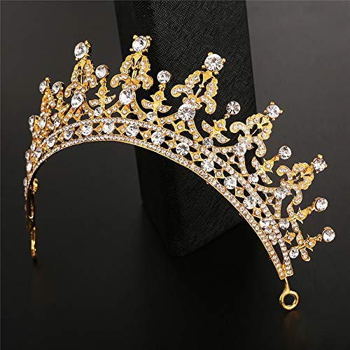 Joya elegante de diamantes de imitación para novia, estilo vintage, para bodas, bailes, fiestas, tiaras, horquillas para el pelo para novia, dama de honor, nombre del color: plata