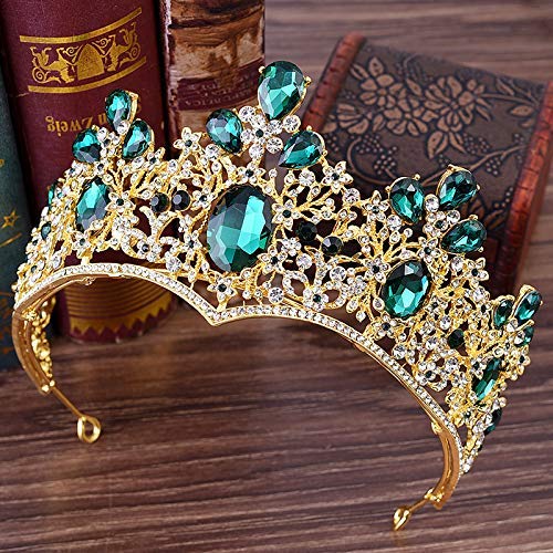 Joyería Elegante Novia Headwear Vintage Boda Fiesta Tocado Tiara Joyería Horquillas para Novia Dama de Honor, Color Nombre: Plata