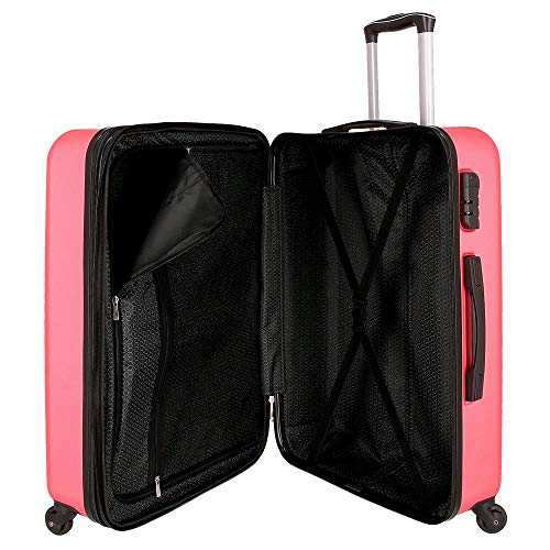 Juego de 3 maletas rígidas 55-69-79cm Movom Flash rosa