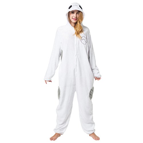 Katara-(10+ Modelos) Kigurumi Pijamas Disfraz Animal Halloween Adultos, Color baymax, Talla 175-185cm (1744)