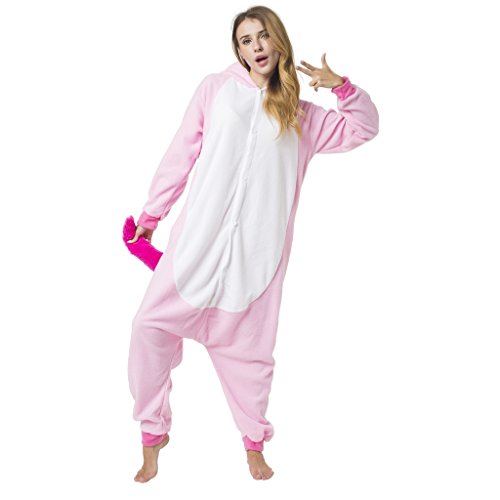 Katara- Pijama (10+ Modelos) Disfraz Animales Cosplay Adultos, Color unicornio rosa, Talla 145-155cm (1744)