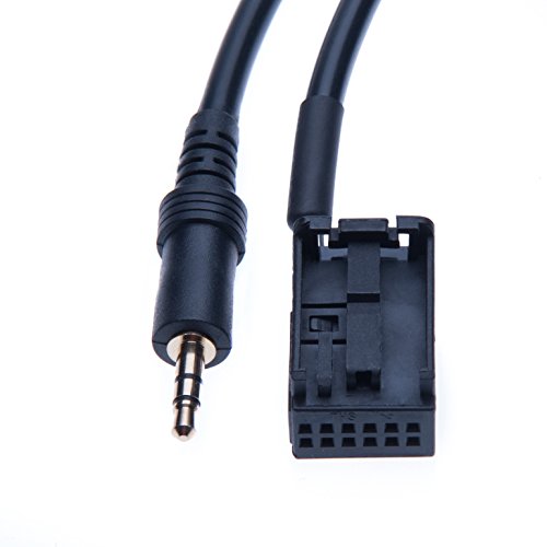 Keple Interfaz de Música AUX en Cable de Audio Cable Adaptador de 3,5 mm Jack MP3 Conector Compatible con Samsung Galaxy, HTC One, Huawei, Sony Xperia, Nokia Lumia, LG, iPod a Radio de Coche