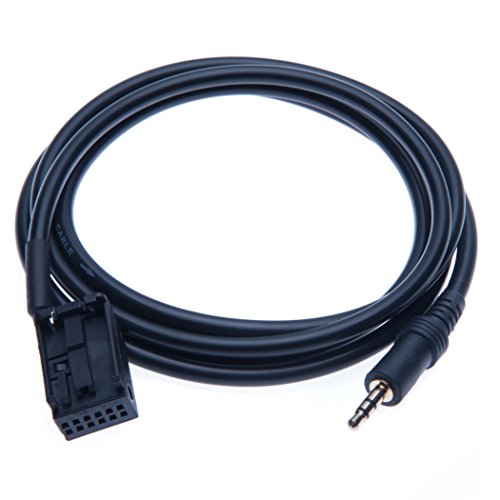 Keple Interfaz de Música AUX en Cable de Audio Cable Adaptador de 3,5 mm Jack MP3 Conector Compatible con Samsung Galaxy, HTC One, Huawei, Sony Xperia, Nokia Lumia, LG, iPod a Radio de Coche