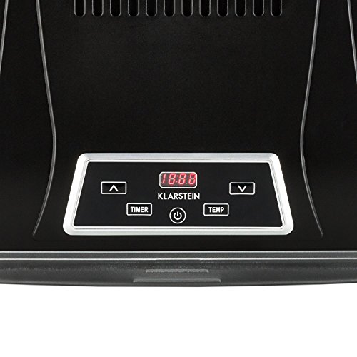 Klarstein Fruit Jerky 9 - Deshidratadora, Desecadora automática, Secadora de Fruta y Carne, 460-700 W, 9 Rejillas, Antiadherente,Regulable, Temporizador, Negro