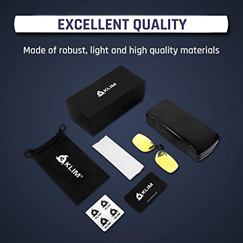 KLIM OTG - Gafas de Clip para Bloquear la luz Azul - Nuevas - Alta protección Frente a la Pantalla - Gafas Gaming para PC, móvil, TV - Anti Fatiga, Anti luz Azul - Filtran la luz Azul