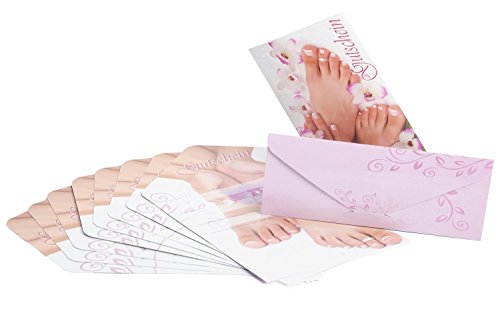 KM de Nails regalo cupones Tarjetas # 1 para manicura 10 unidades)