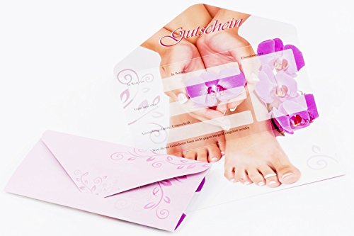 KM de Nails regalo cupones Tarjetas # 1 para manicura 10 unidades)