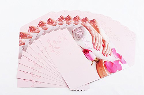 KM de Nails regalo cupones Tarjetas # 2 para manicura 10 unidades)