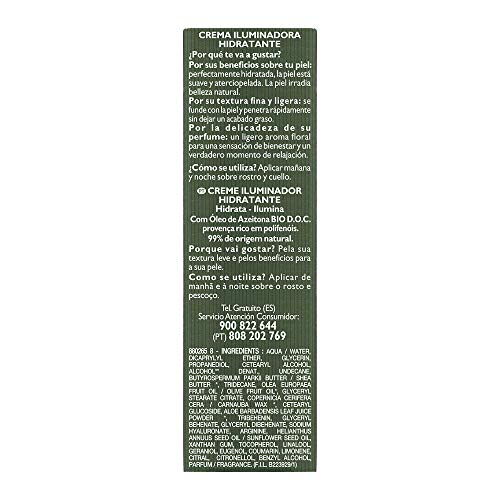 La Provençale Bio Crema Iluminadora Hidratante con Aceite de Oliva Bio - 50 ml