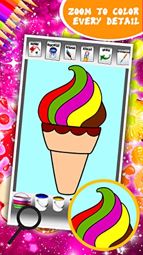 Libro para colorear helado