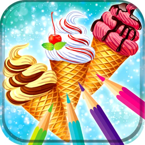 Libro para colorear helado