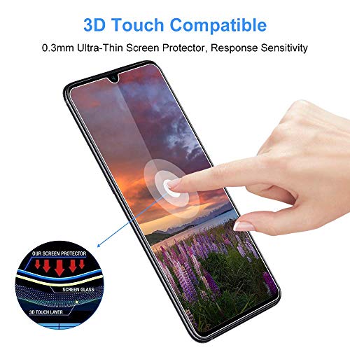 Lixuve 3 Unidades Cristal Templado Xiaomi Mi 9 Protector Pantalla, Vidrio Templado con [Alta Definición] [Sin Burbujas] [Anti-Huella] [Anti-Arañazos]