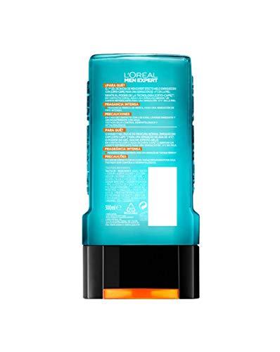 L'Oreal Paris Men Expert Gel de Ducha para Hombre Efecto Hielo Frescor Extremo Cool Power Lot de 6