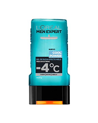 L'Oreal Paris Men Expert Gel de Ducha para Hombre Efecto Hielo Frescor Extremo Cool Power Lot de 6