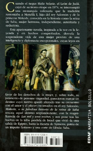 Makeda: O la fabulosa historia de la reina de Saba (EDAF Bolsillo. Narrativa bolsillo)