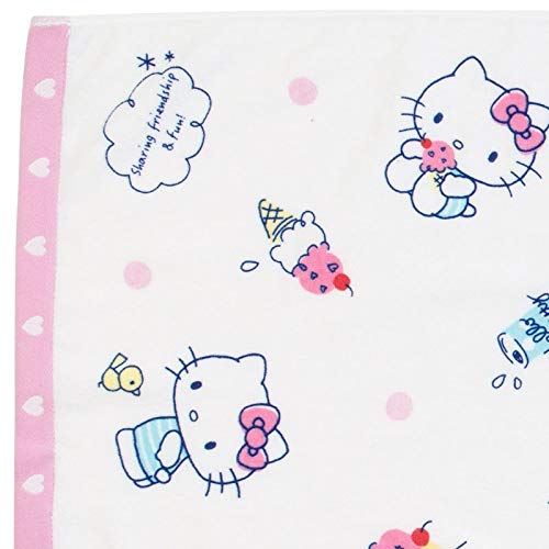 Marushin 81873-9 Sanrio Hello Kitty - Toalla de baño, Color Crema