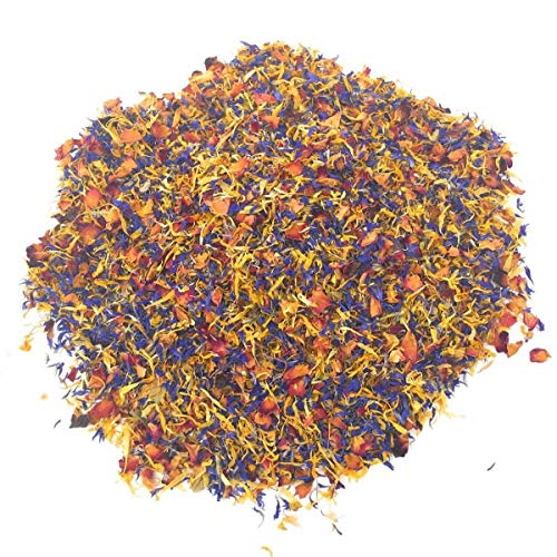 Mezcla De Flores De Primavera - Rosa Comestible, Aciano Y Caléndula - Grado Culinario (10g) - Perfecto Para Bebidas, Pasteles Y Delicias Culinarias