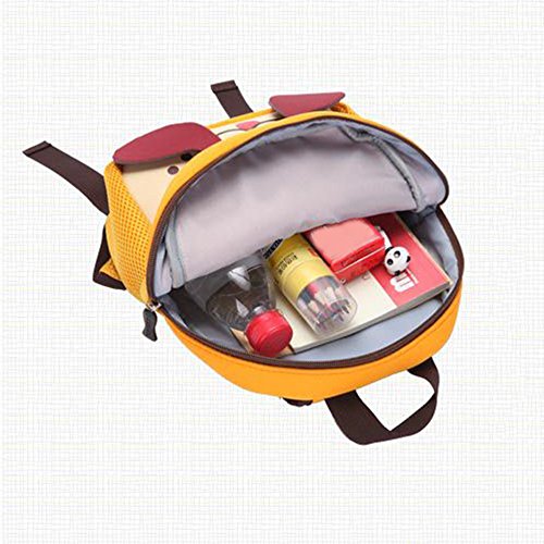 Mochila Infantil para Niños Primaria Pequeña Guardería Mochila Preescolar para Niños de 2-5 Años Dibujo de Animal Lindo (Jirafa, 26 * 10 * 32CM)