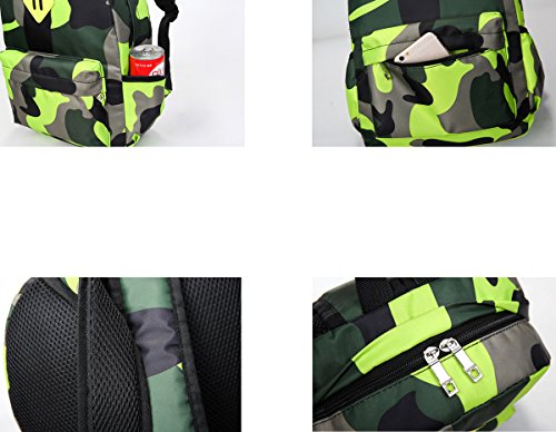 Mochila Niño Infantil Camuflaje Impermeable Mochila Guardería Primaria Escolar Escuela Bolsa para Niño Niña