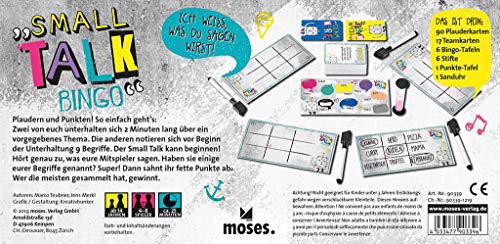 Moses 90339 Small Talk Bingo - Bolso, Multicolor
