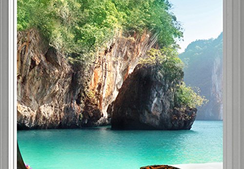 murando Fotomurales autoadhesivo 343x256 cm XXL Papel pintado tejido no tejido Decoración de Pared decorativos Murales moderna de Diseno Fotográfico Playa Naturaleza Paisaje Mar 10110903-13