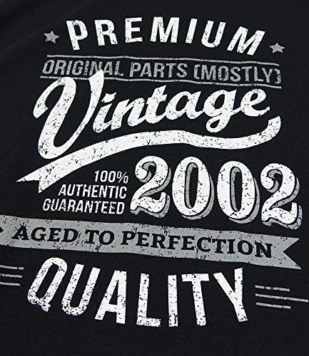 My Generation Gifts Vintage Year - Aged to Perfection - 18 Cumpleaños Años - Regalo de Cumpleaños Camiseta para Hombre - Negro M