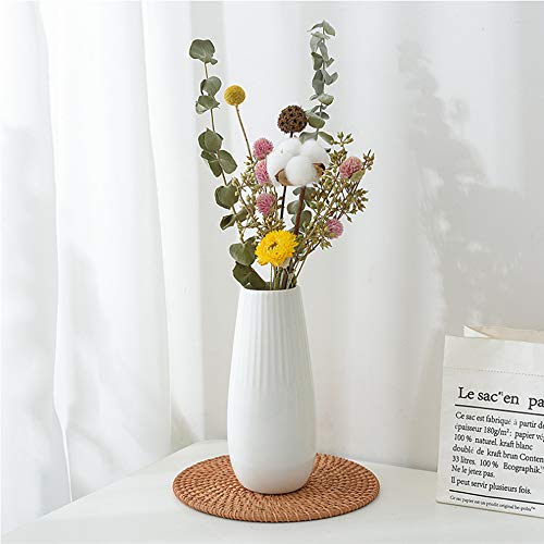 NAHUAA Un Ramo Flores Secas Flores Artificiales Florero Arreglo Floral Decoración del Hogar Adornos utilizados para Decorar Cocina Sala de Estar Dormitorio
